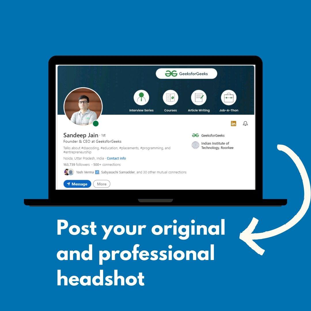 Do Include a Professional Headshot