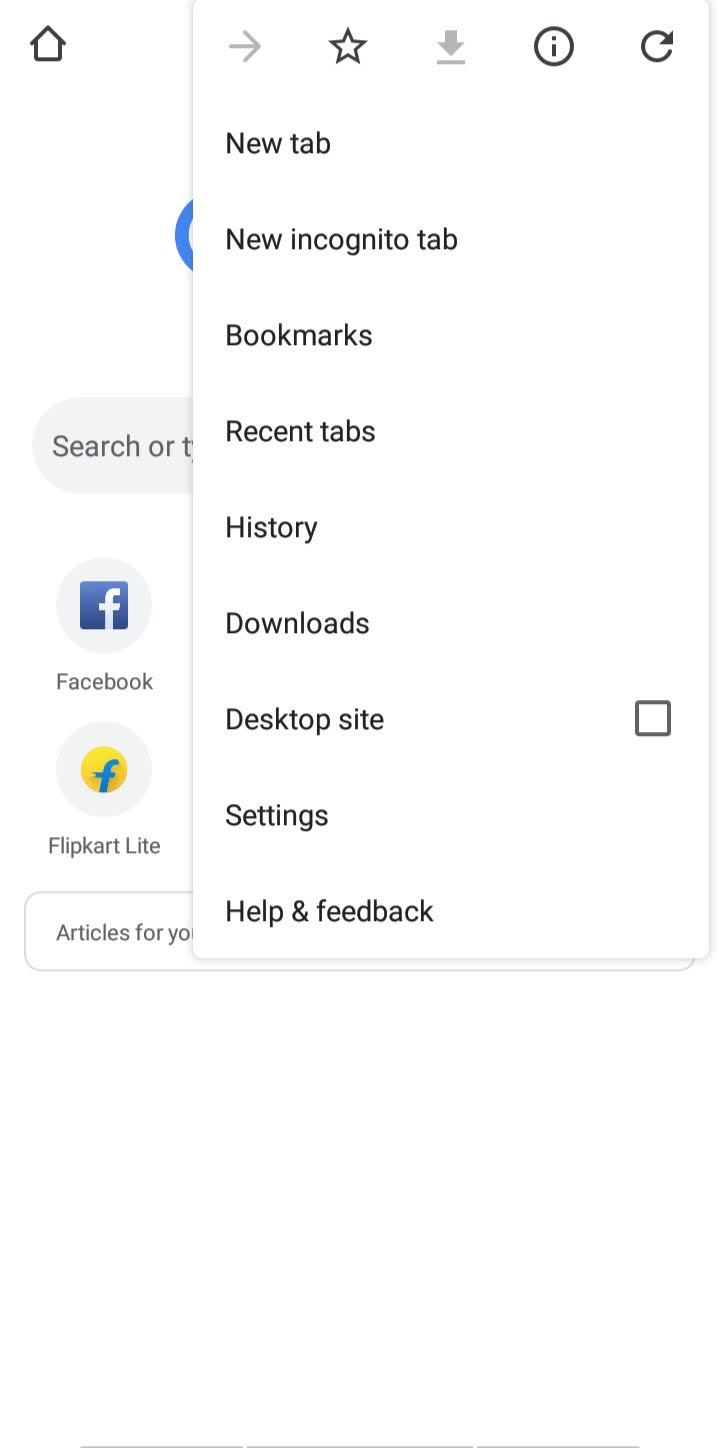 Deleting Google Chrome Browser History From Andriod App - 2