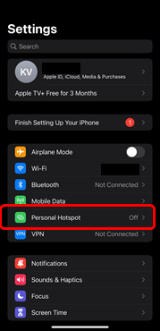 Turn Your Phone into WiFi Hotspot: iOS.01