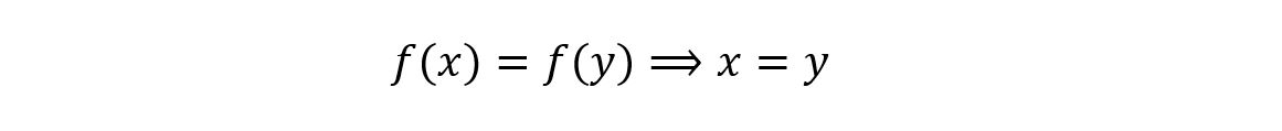 statistical modelling injective function