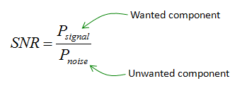 pca - SNR formula