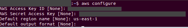 aws configure