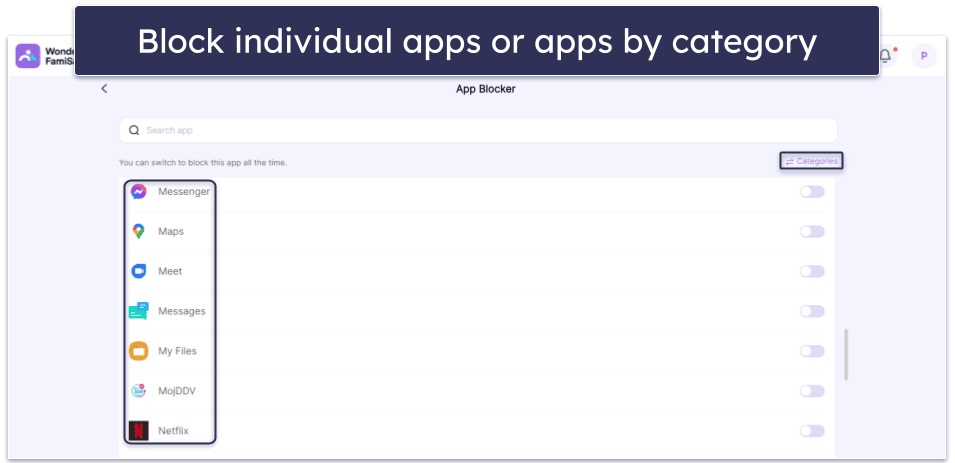 4. FamiSafe — Great Option for App-Specific Time Controls