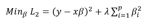 ridge lasso regression - minimize