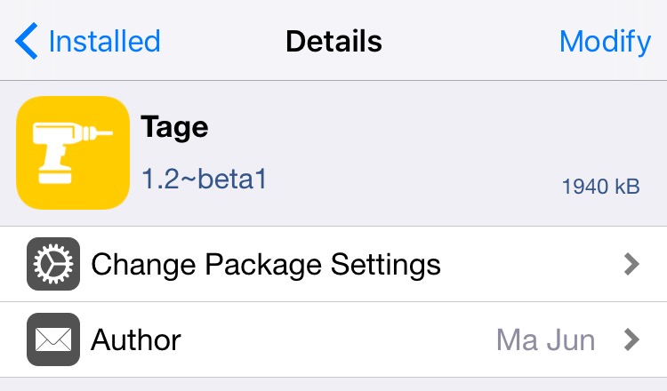 Tage beta iOS 9