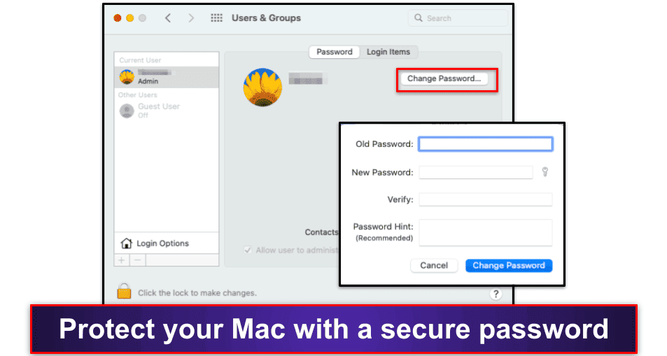 2. Secure Your Login Details &amp; Settings