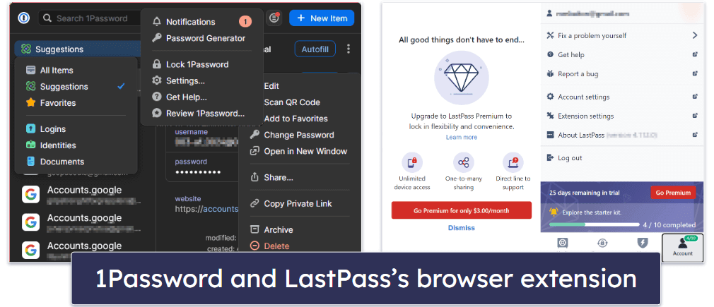 Apps &amp; Browser Extensions — 1Password Has More Intuitive Apps