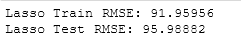 Comparision of Regularized and Unregularized Models lasso