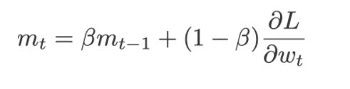 weighted sum of gradients