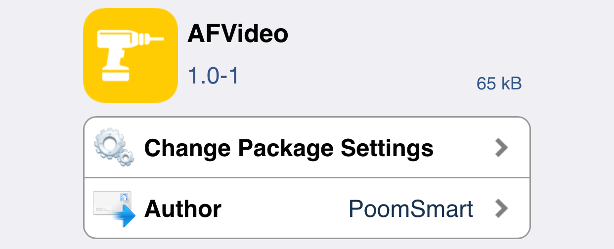 AFVideo Cydia