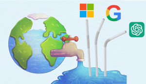 The amount of water used by Microsoft, Google, and OpenAI for the development of AI chatbots like ChatGPT, may cause a global water shortage.