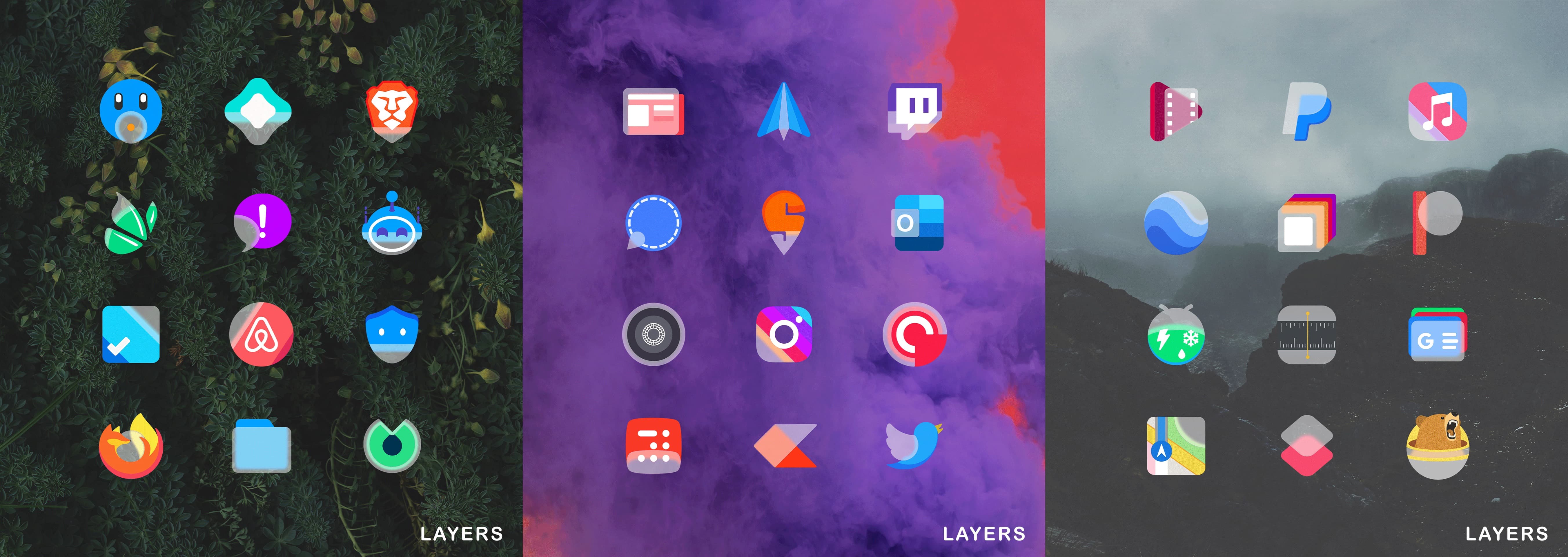 Layers examples.