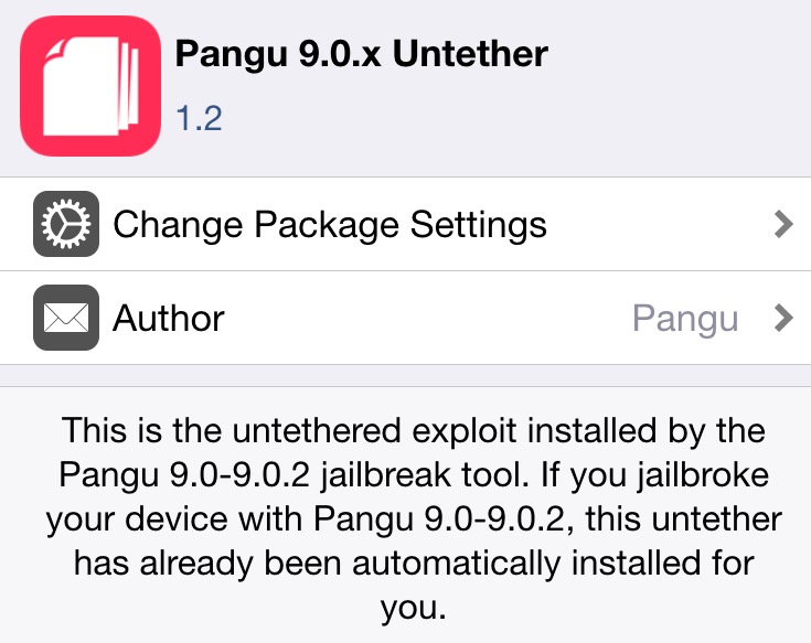 Pangu 1.2 Untether