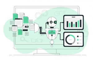 Data collection and preparation before building a machine learning model.