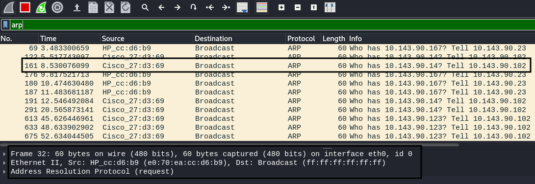 IP Packet in WIreshark