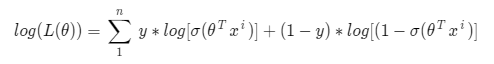 log likelihood