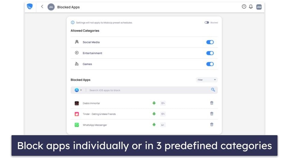 🥉 3. Mobicip — Most Flexibility With Screen Time Scheduling