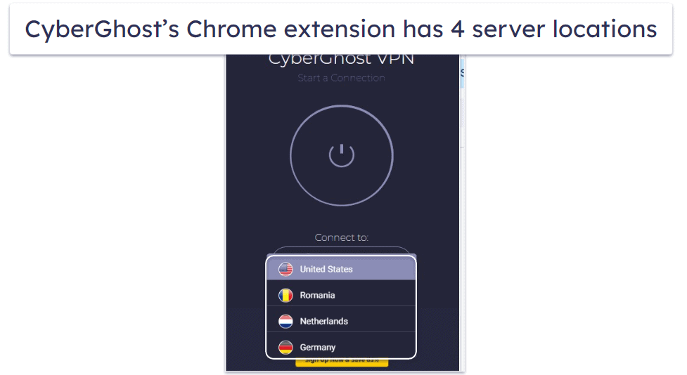 5. CyberGhost VPN — Best Free Google Chrome VPN Extension