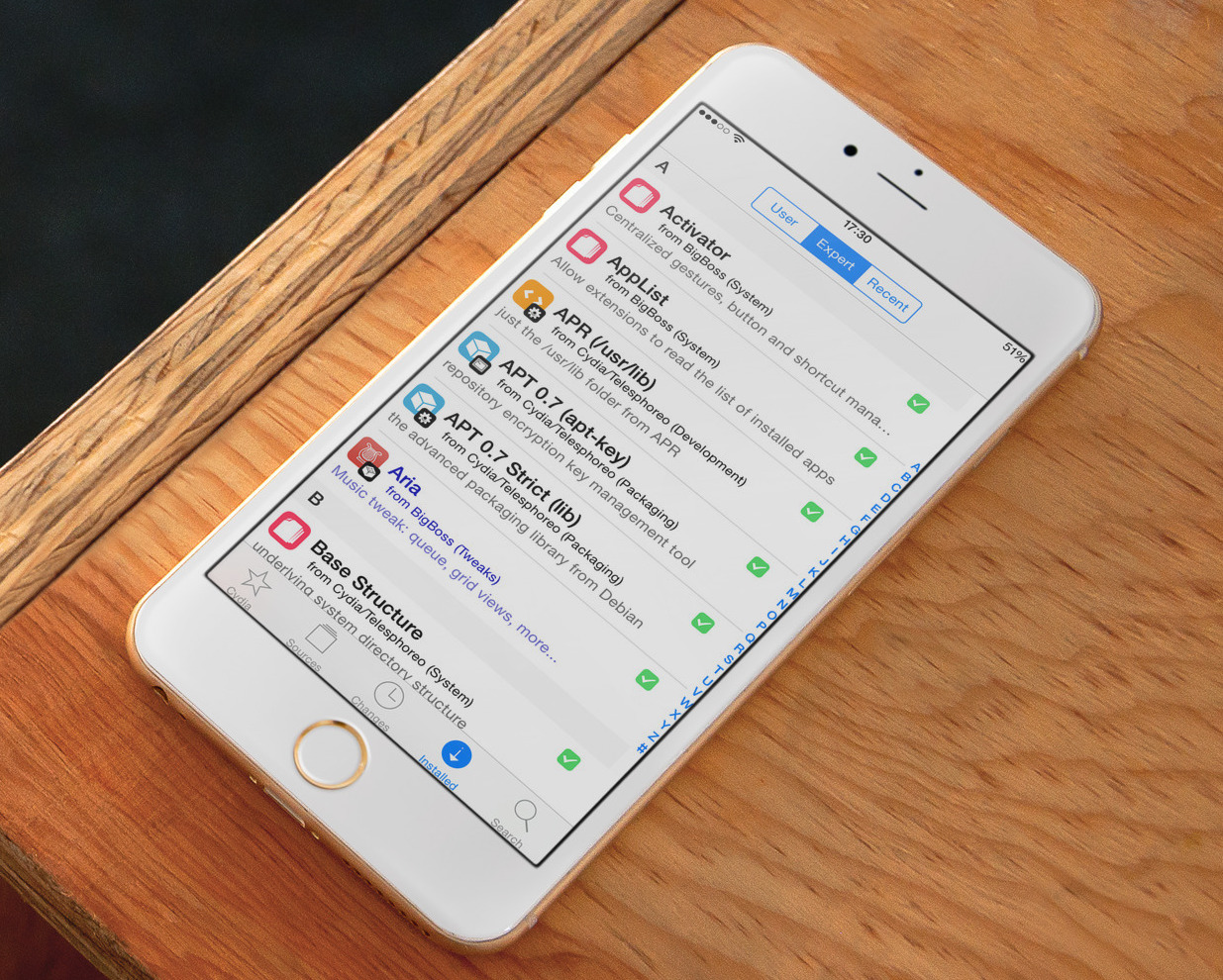 Cydia Expert mode iPhone 6
