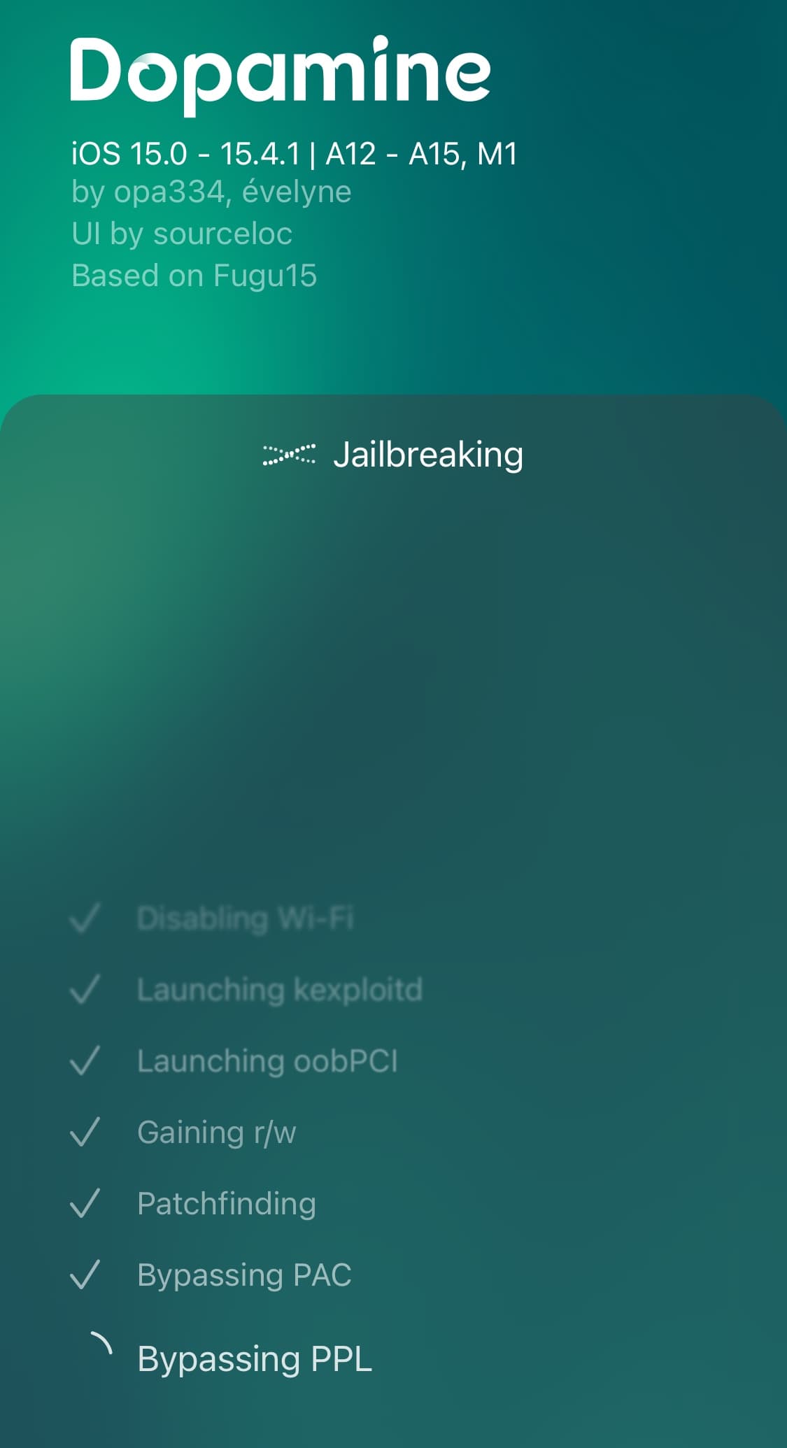 Dopamine app re-jailbreaking.