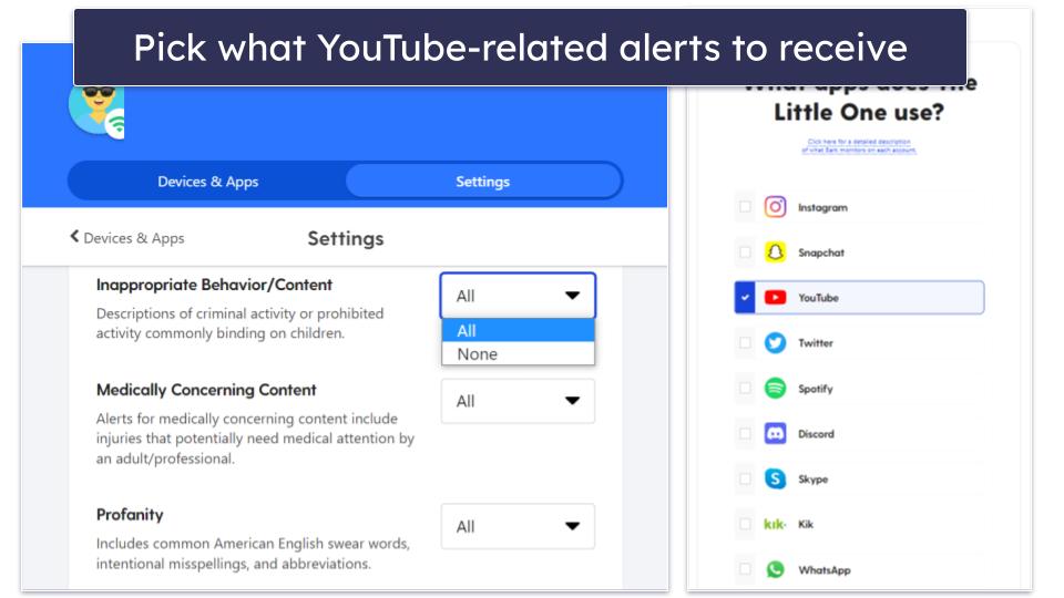 🥉3. Bark — Great for Non-Invasive YouTube Monitoring