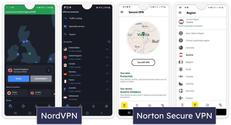 Apps &amp; Ease of Use — NordVPN Has Better Apps