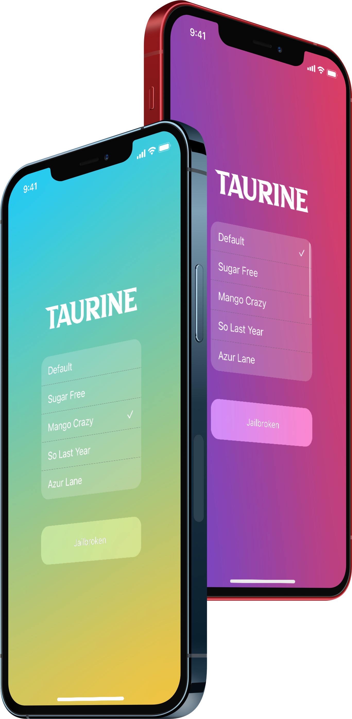 Taurine twin iPhones.