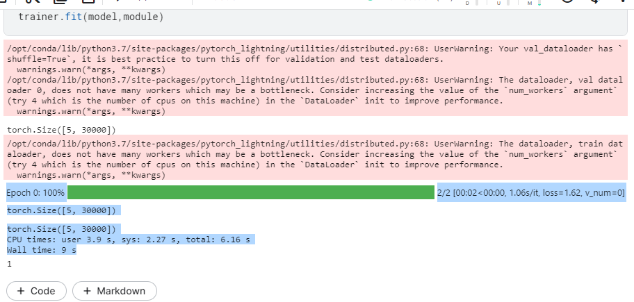 training | Pytorch Lightning