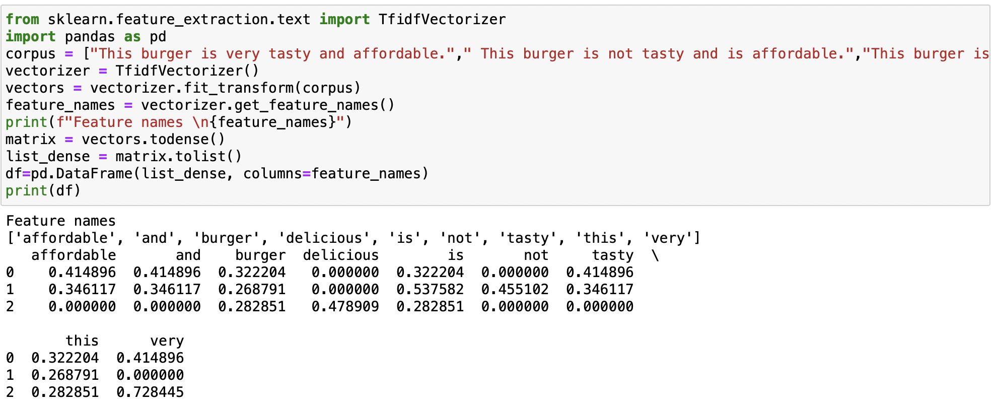 code| NLP | Text Vectorization 