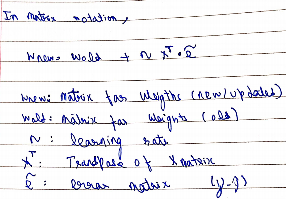 MATRIX NOTATION