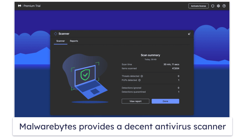 4. Malwarebytes for Mac (Free) — Decent Antivirus Scanning and Removal