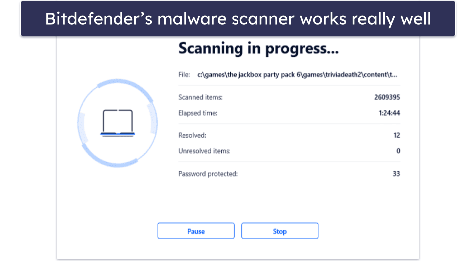 🥈2. Bitdefender Antivirus Free for Windows — Lightweight With Advanced Malware &amp; Web Protections