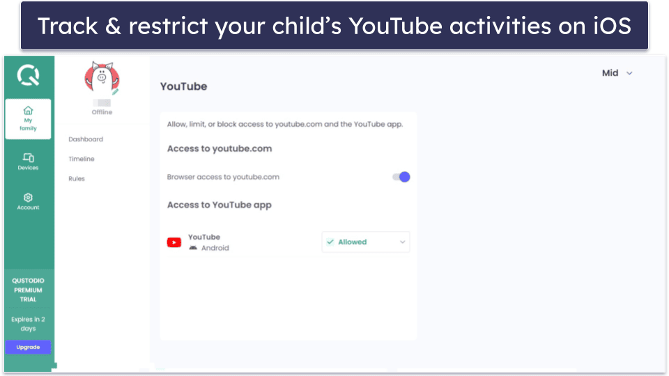 🥇1. Qustodio — Best Parental Control App for iPhone