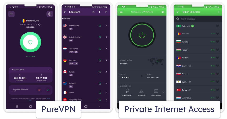 Apps &amp; Ease of Use — Both VPNs Are User-Friendly