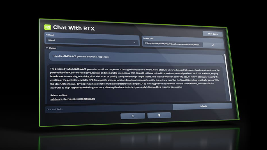 NVIDIA Introduces Chat with RTX: An AI Chatbot that Runs on Your PC