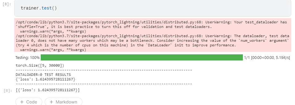 testing | Pytorch Lightning