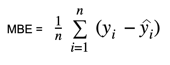 MBE evaluation metric formula