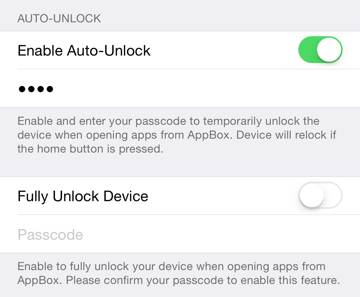 AppBox Auto-Unlock