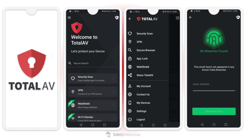🥈2. TotalAV — Great Web Protection &amp; Data Breach Scanning