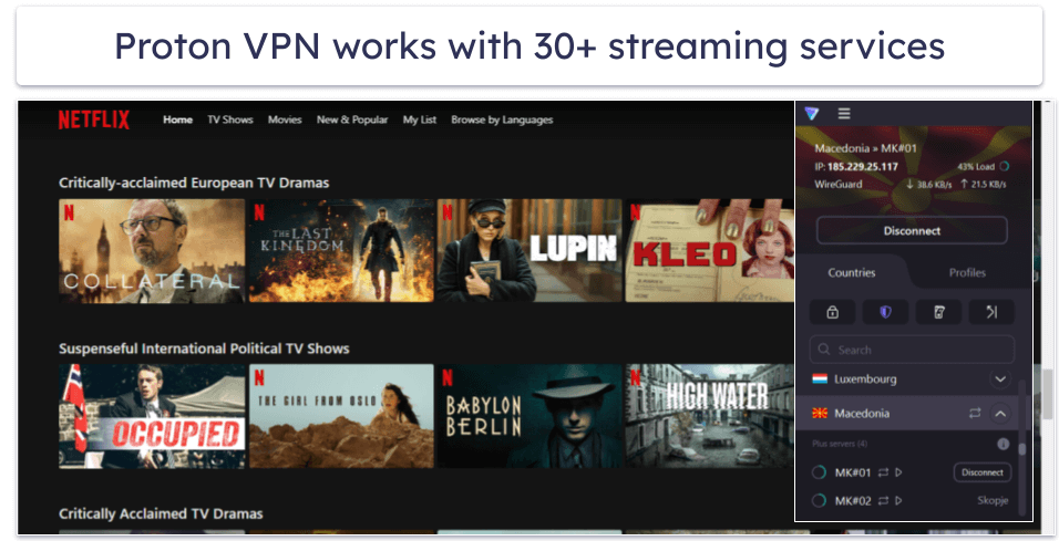5. Proton VPN — Better for Optimizing Your Speeds