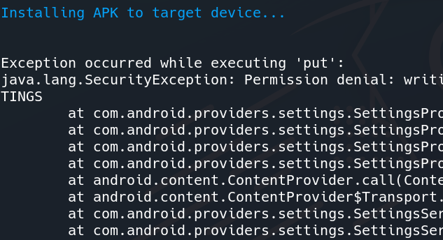 Installing APK to Target Device