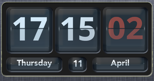 flip clock widget