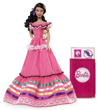 Mattel's Mexican Barbie of 2013 which came with a passport has caused social media outrage.