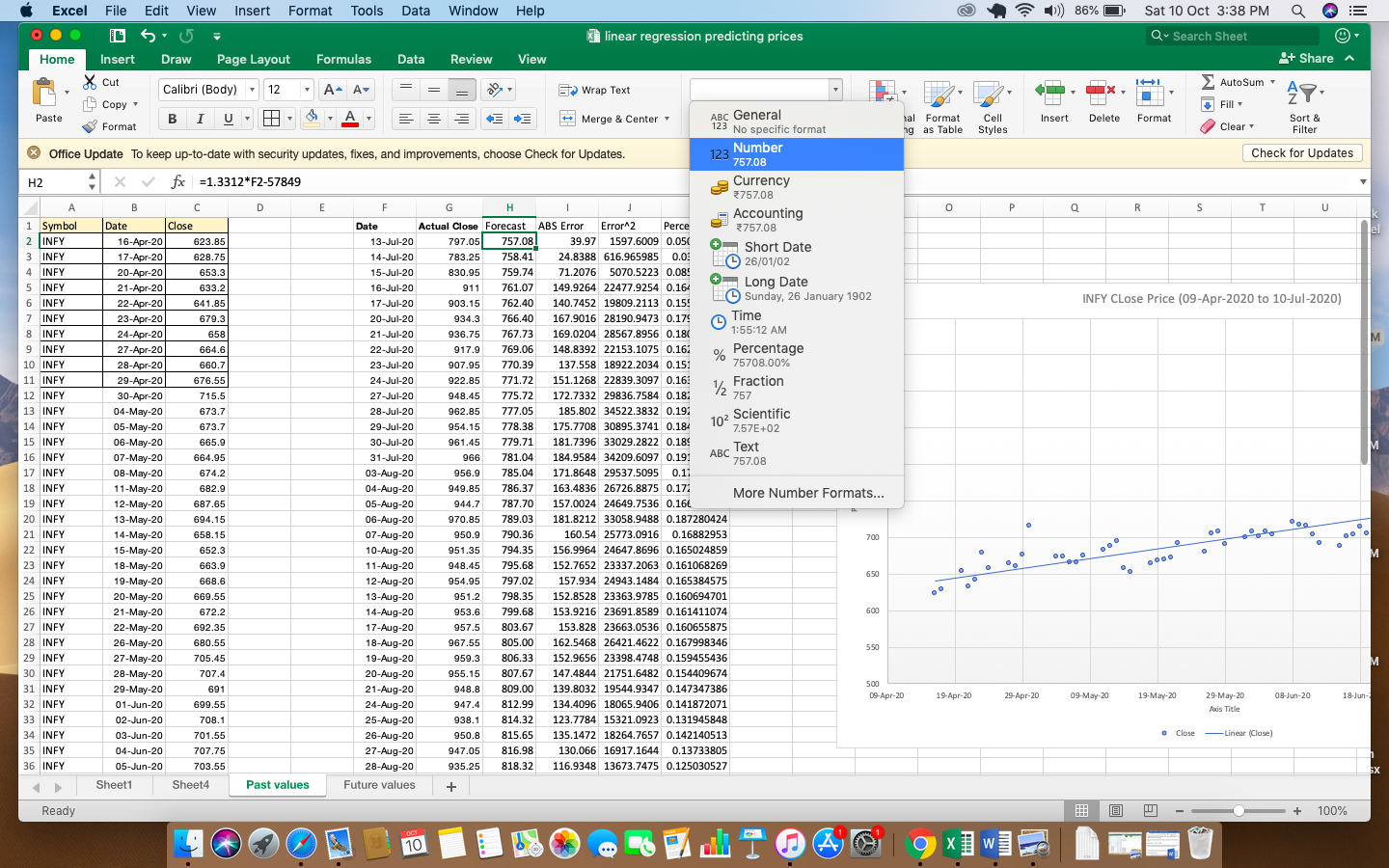 Number values