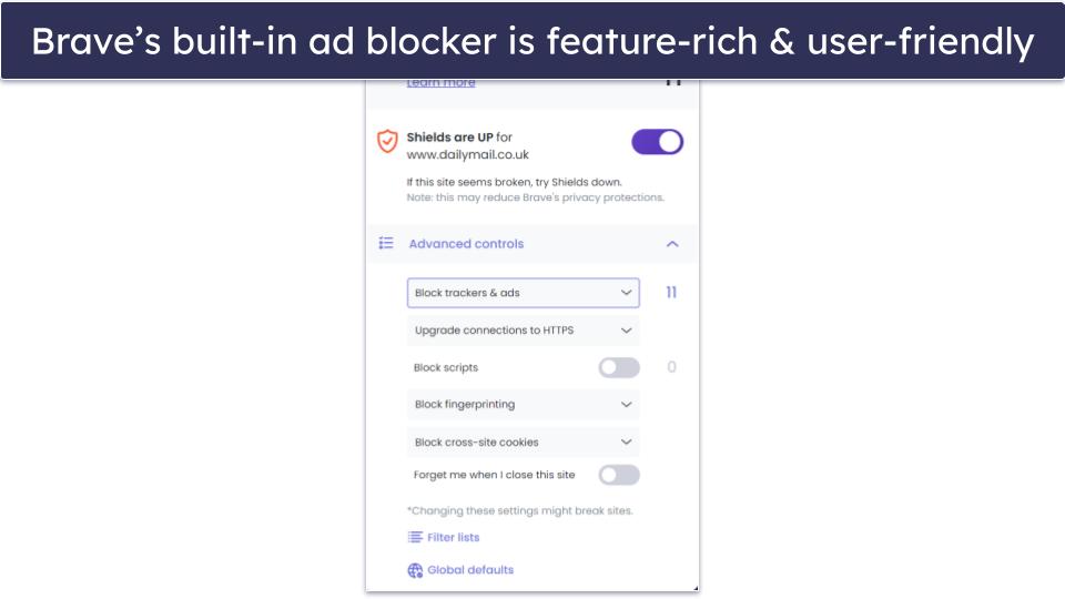 7. Brave Browser — Best Browser for Blocking Ads