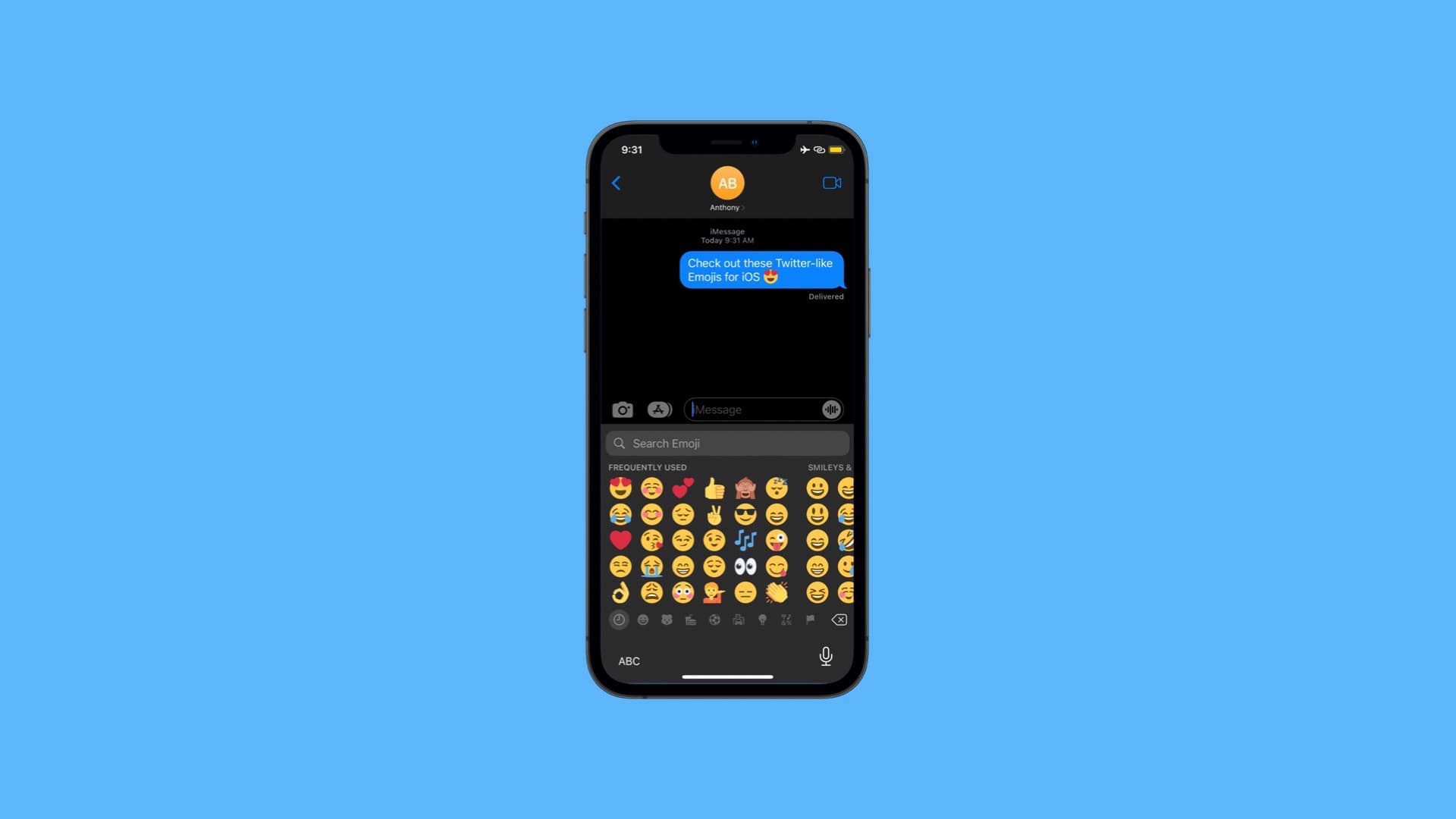 Twemoji Twitter Emoji font ported to iPhone.