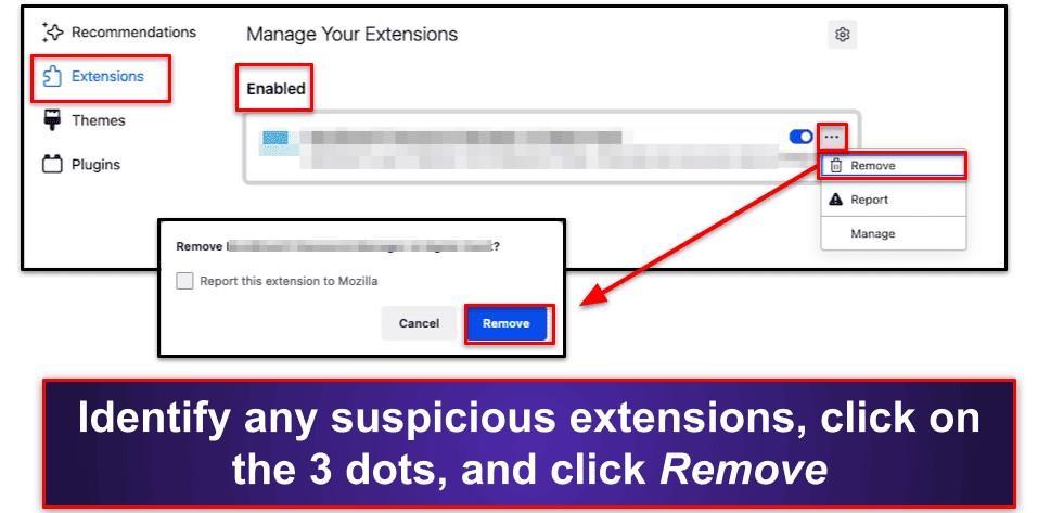 Preliminary Step. Remove Suspicious Extensions and Reset Your Web Browser’s Default Settings