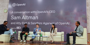 OpenAI CEO Sam Altman attended a discussion at IIIT, Delhi, to speak about the future of AI.