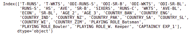 encoded columns | Players Selling Price Prediction