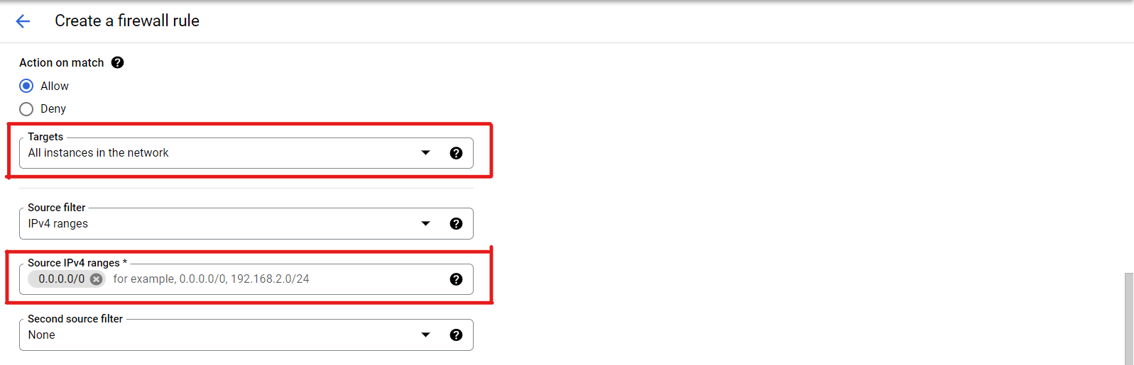 Create Firewall Rule